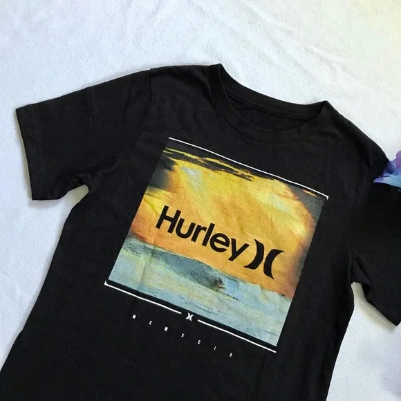 Hurley NWOT Short Sleeves Graphic Shirt Boys 10-12 - Picture 4 of 6